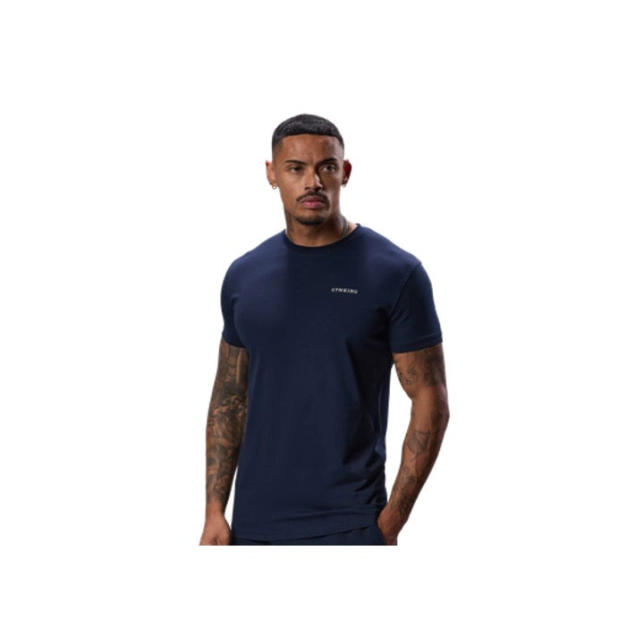 Gym King Linear Fundamental T-Shirt Navy