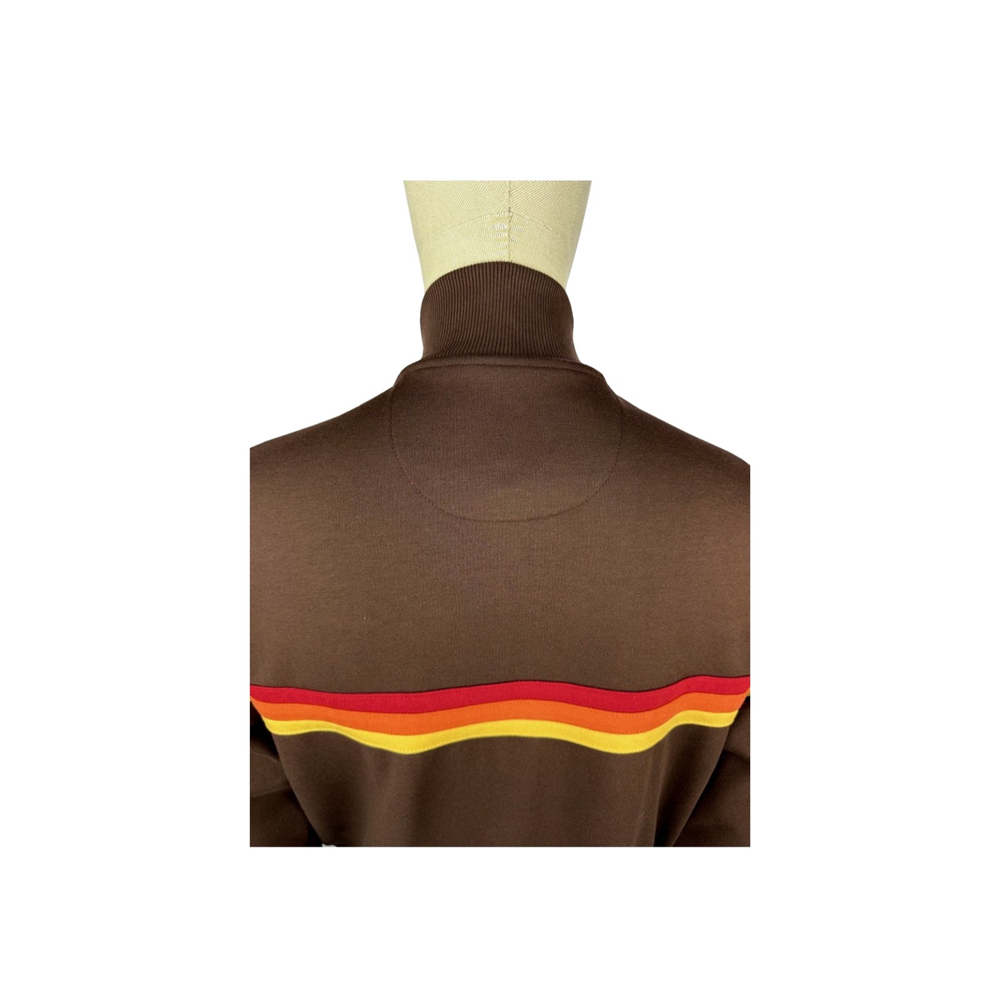 Trojan Retro Stripe Track Top Chocolate