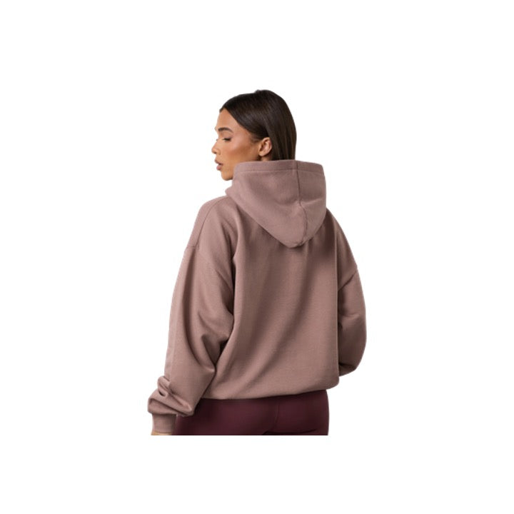 Gym King Ladies Shadow Oversized Hoodie Fawn