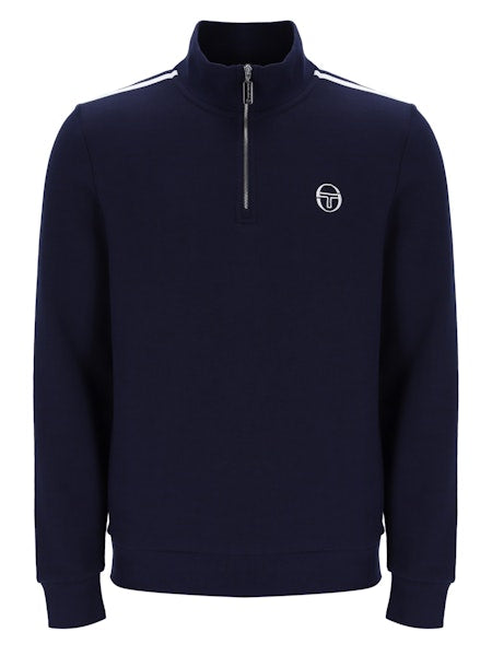 Sergio Tacchini Locchi 1/4 Zip Sweatshirt Maritime Blue/White