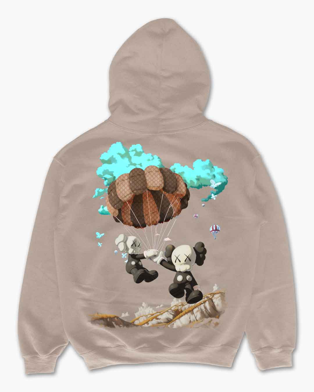 Miracles Free Fall Hoodie Stone