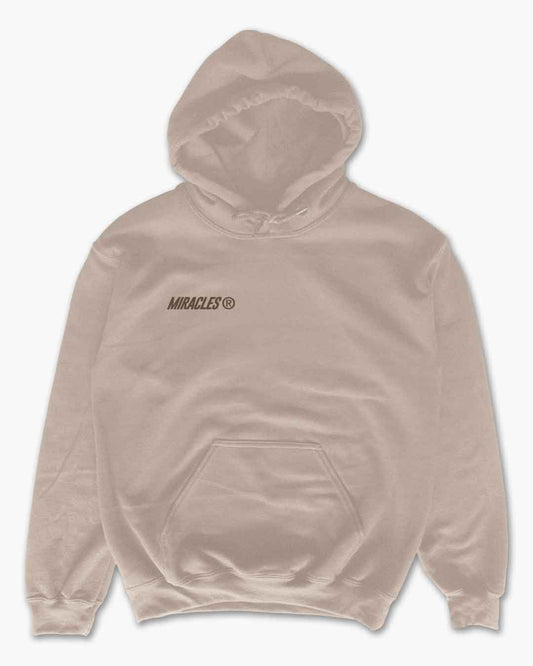 Miracles Free Fall Hoodie Stone