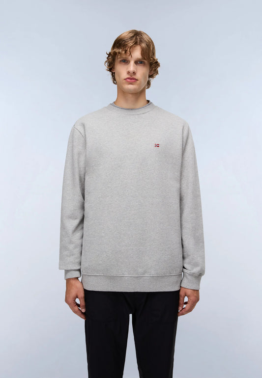 Napapijri BALIS CREW 1 Sweatshirt Medium Grey Melange