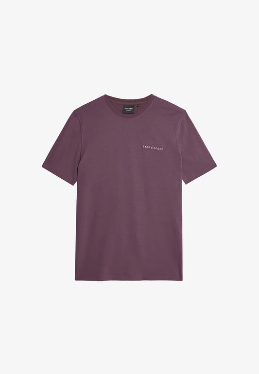 Lyle & Scott Script Logo T-Shirt Dusky Maroon