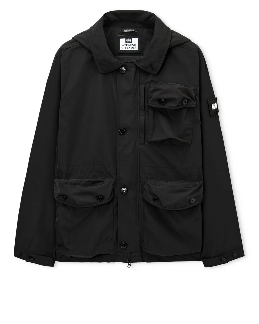 Weekend Offender Harpocrates Inter-City Multi-Pocket Jacket Black