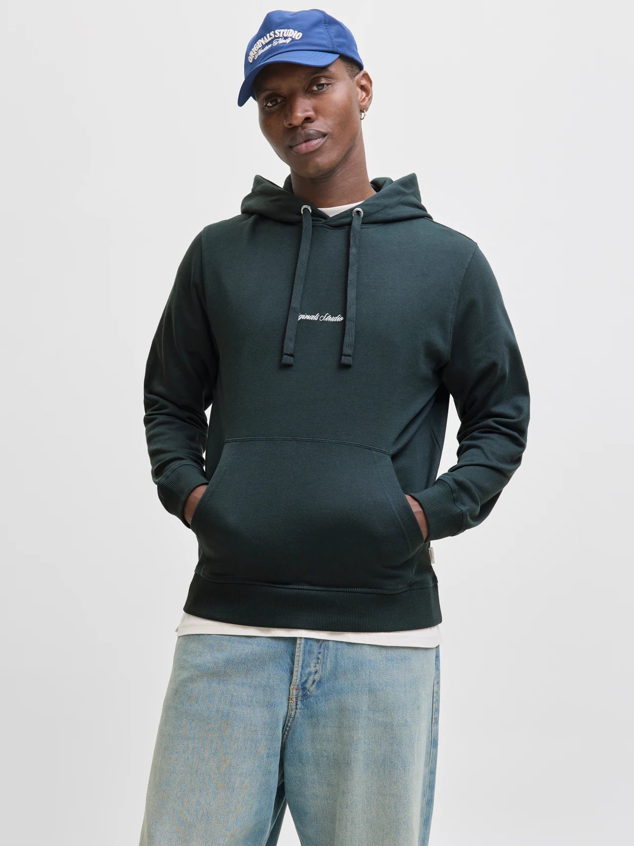 JACK & JONES JORNORREBRO EMB Sweat Hoodie Forest River
