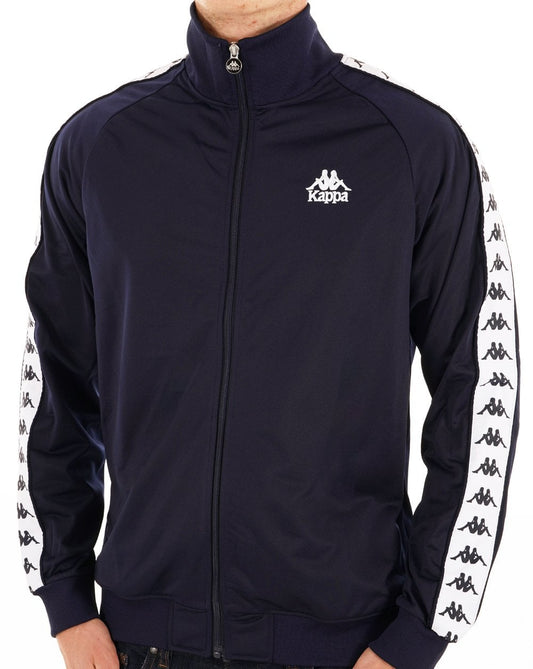 Kappa Lyman Track Top Navy Blue/White