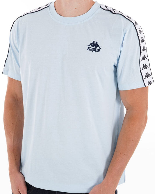 Kappa Umara T Shirt Sky Blue/Navy