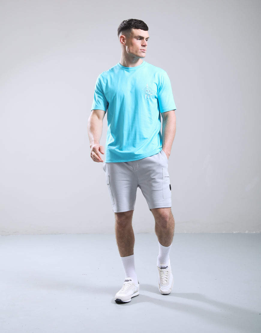 Marshall Artist Glitch Theory T-Shirt Cyan