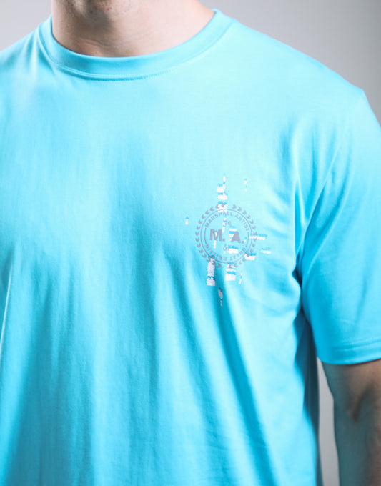 Marshall Artist Glitch Theory T-Shirt Cyan