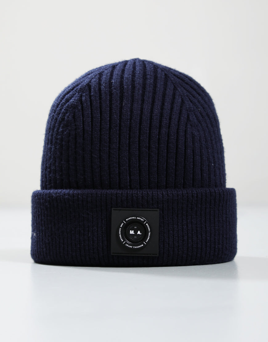 Marshall Artist Siren Cable Knit Beanie Navy