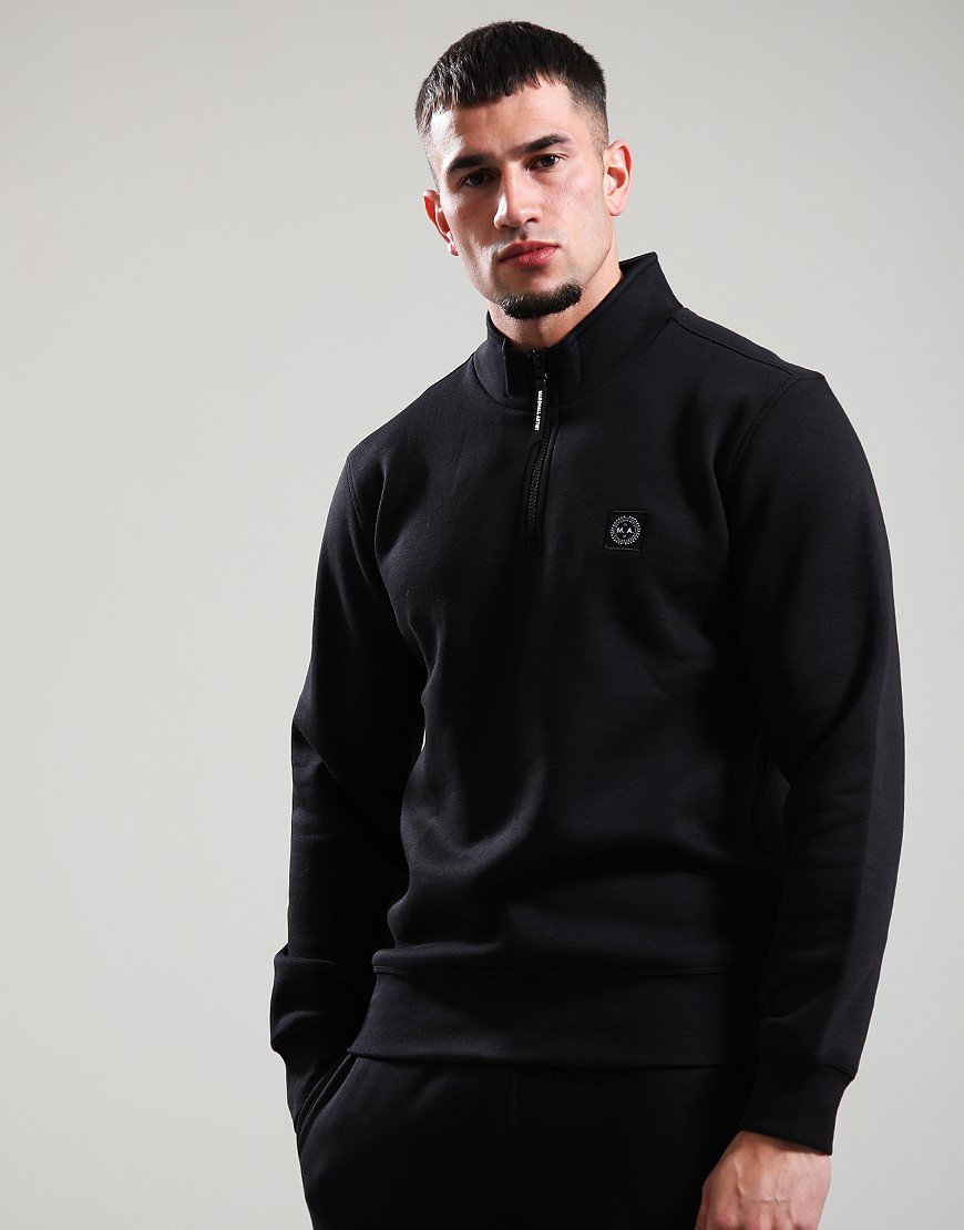 Marshall Artist Marchio 1/4 Zip Sweatshirt Black