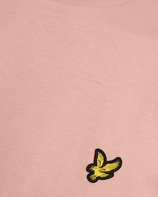 Lyle & Scott Cotton Crew Neck T-Shirt Pink Grapefruit