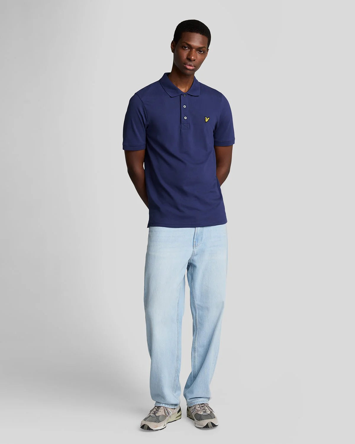 Lyle & Scott Plain Polo Shirt Deep Indigo