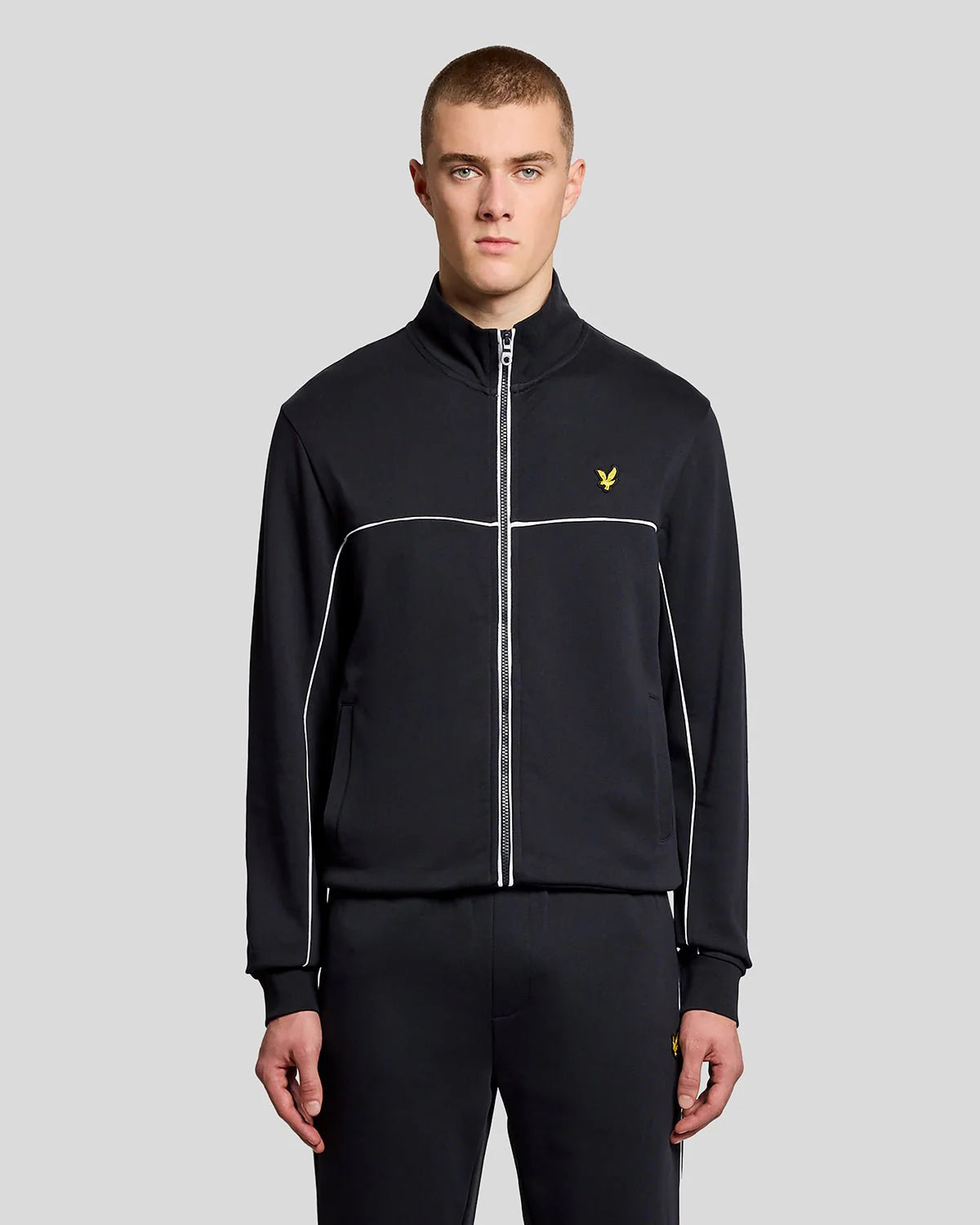 Lyle & Scott Piped Full Zip Track Top Dark Navy