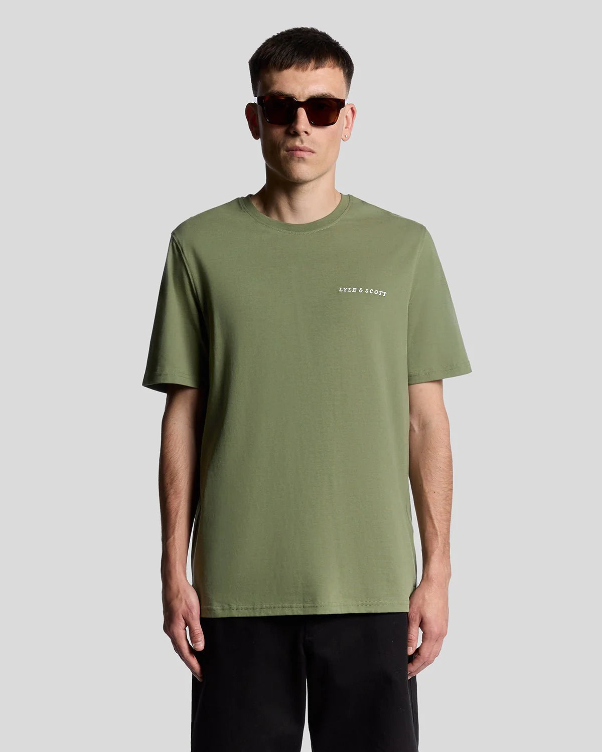 Lyle & Scott Script Logo T-Shirt Fatigue Olive