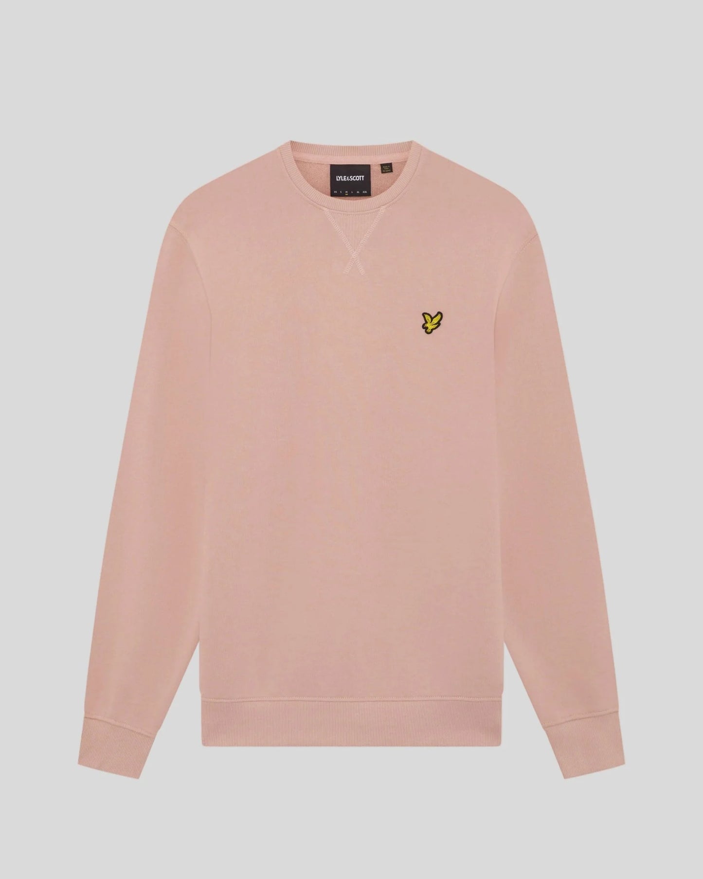 Lyle & Scott Cotton Crew Neck Sweatshirt Pink Grapefruit