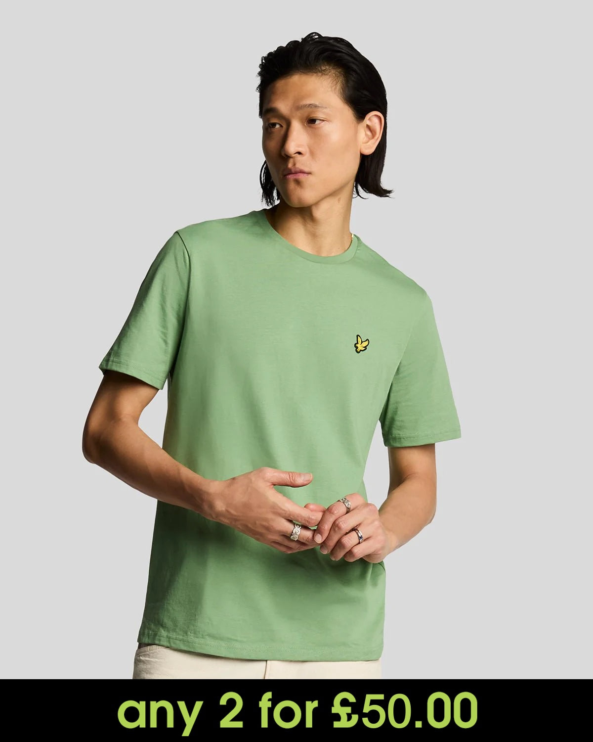 Lyle & Scott Plain T-Shirt Smoke Green