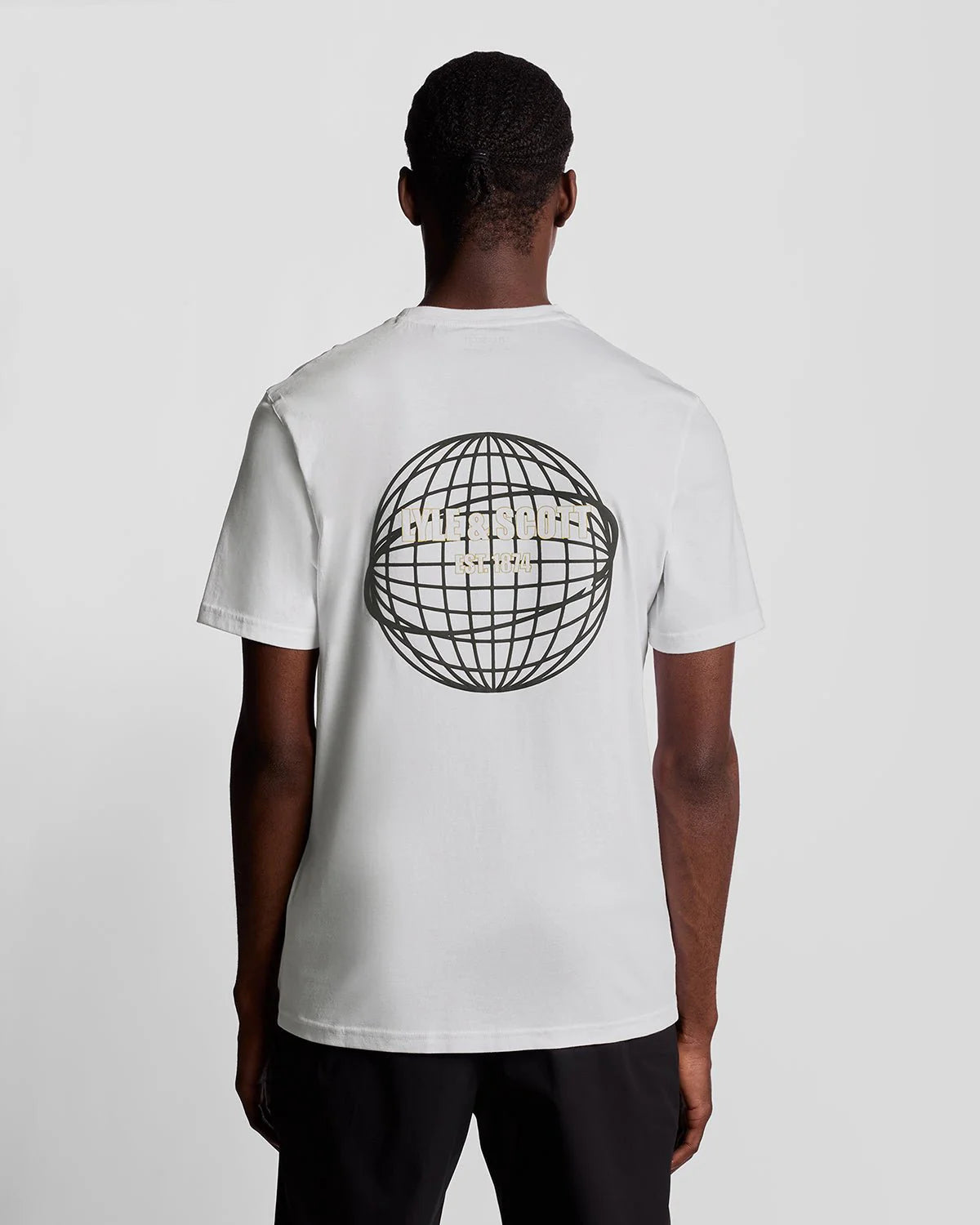 Lyle & Scott Geometric Globe Grapic T-Shirt White