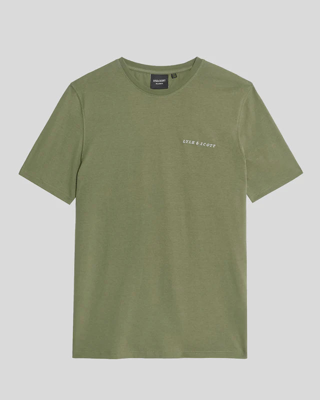 Lyle & Scott Script Logo T-Shirt Fatigue Olive