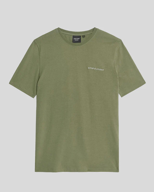 Lyle & Scott Script Logo T-Shirt Fatigue Olive