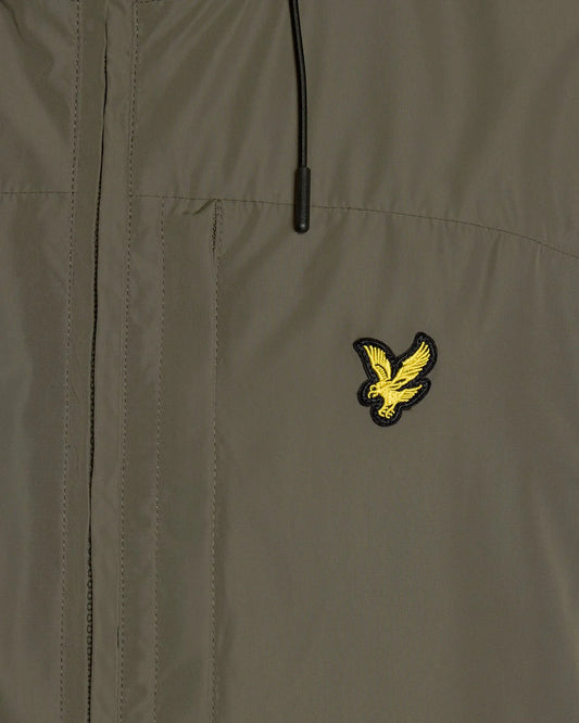 Lyle & Scott Lightweight Hooded Jacket Khaki Ash