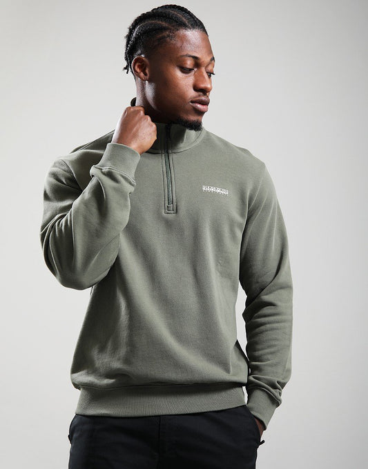 Napapijri B-SMALL BOX Half Zip Tea Leaf