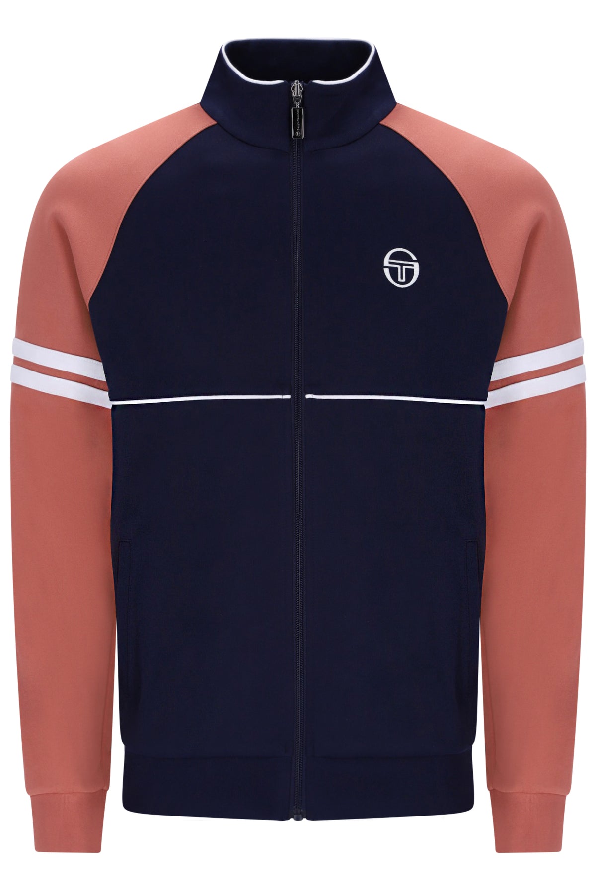 Sergio Tacchini Orion Track Top Maritime Blue/Light Mahogany/White