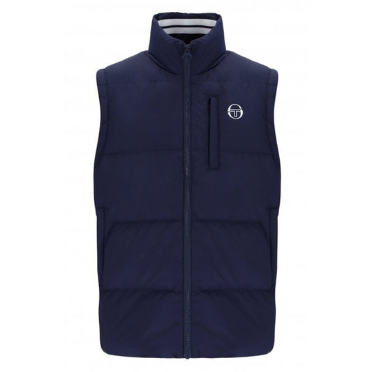 Sergio Tacchini Court Padded Gilet Maritime Blue