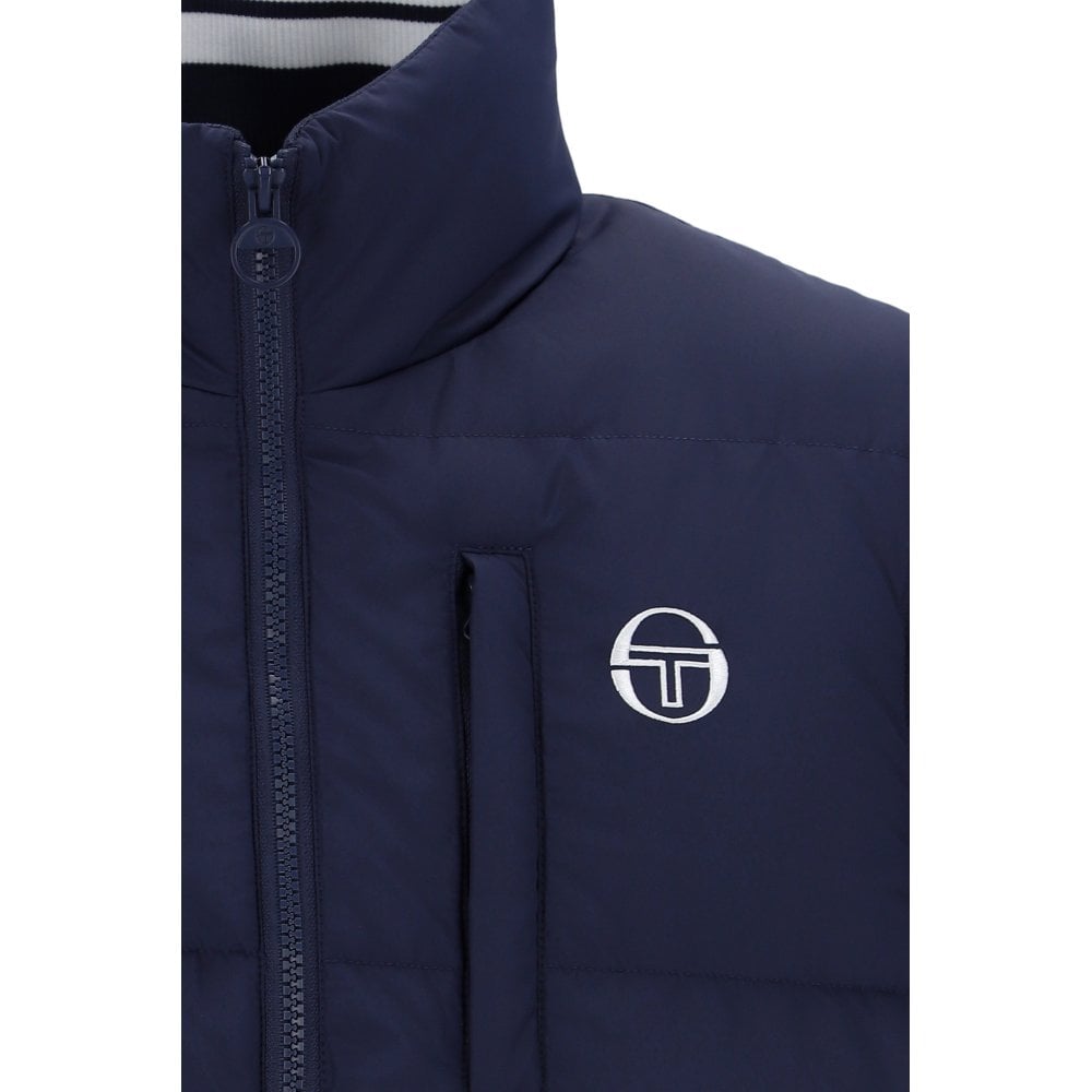 Sergio Tacchini Court Padded Gilet Maritime Blue