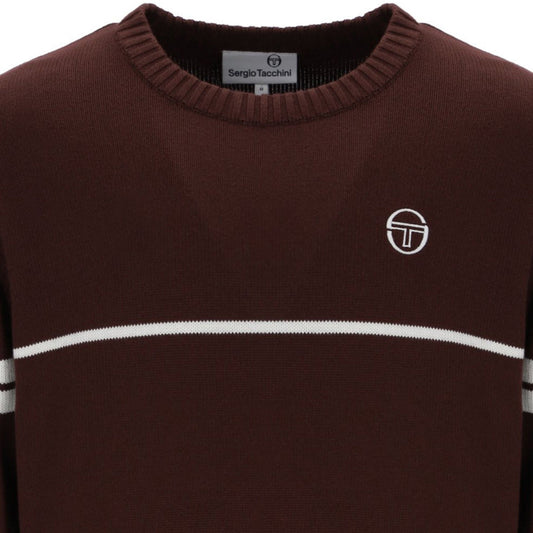 Sergio Tacchini Orion Knitted Jumper Bitter Chocolate/Gardenia