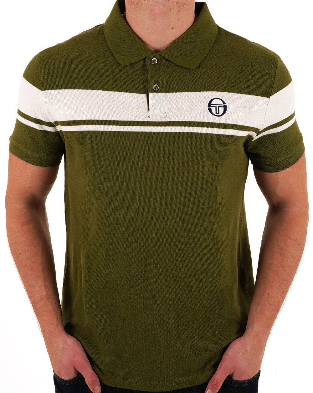 Sergio Tacchini Young Line Polo Shirt Sphagnum/Gardenia