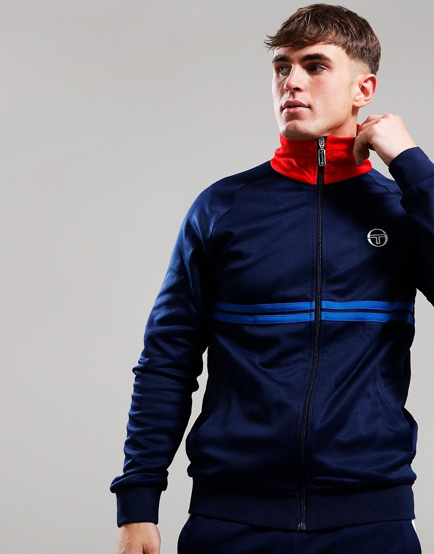 Sergio Tacchini Dallas Track Top Maritime Blue/Adrenaline Rush/Nautical Blue