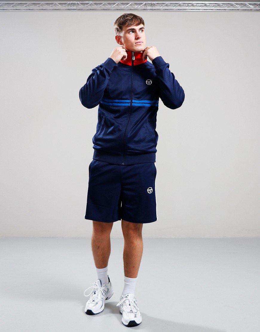 Sergio Tacchini Dallas Track Top Maritime Blue/Adrenaline Rush/Nautical Blue