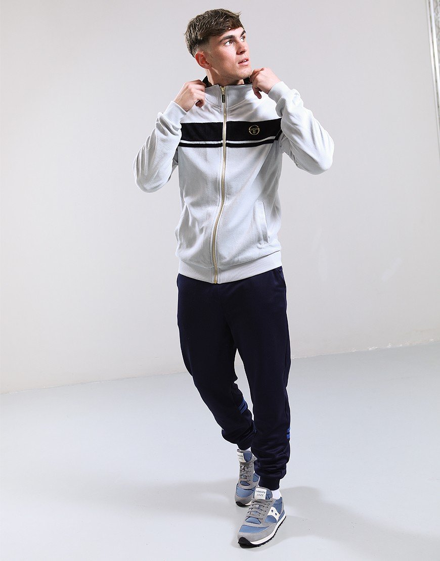 Sergio Tacchini Velour Damarindo Track Top High Rise