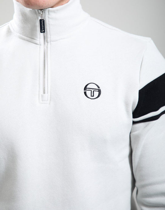 Sergio Tacchini Damarindo 1/4 Zip Sweatshirt Glacier Grey/Black