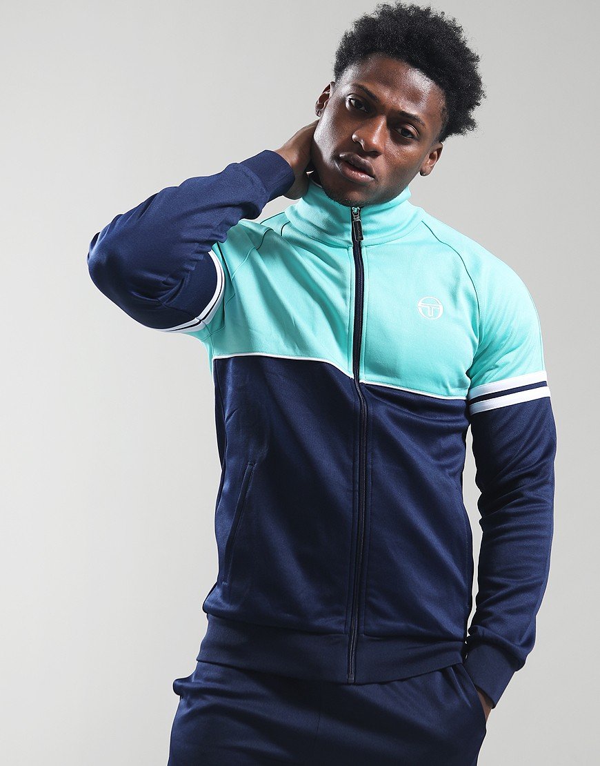 Sergio Tacchini Orion TJ Track Jacket Pool Blue/Maritime Blue/White