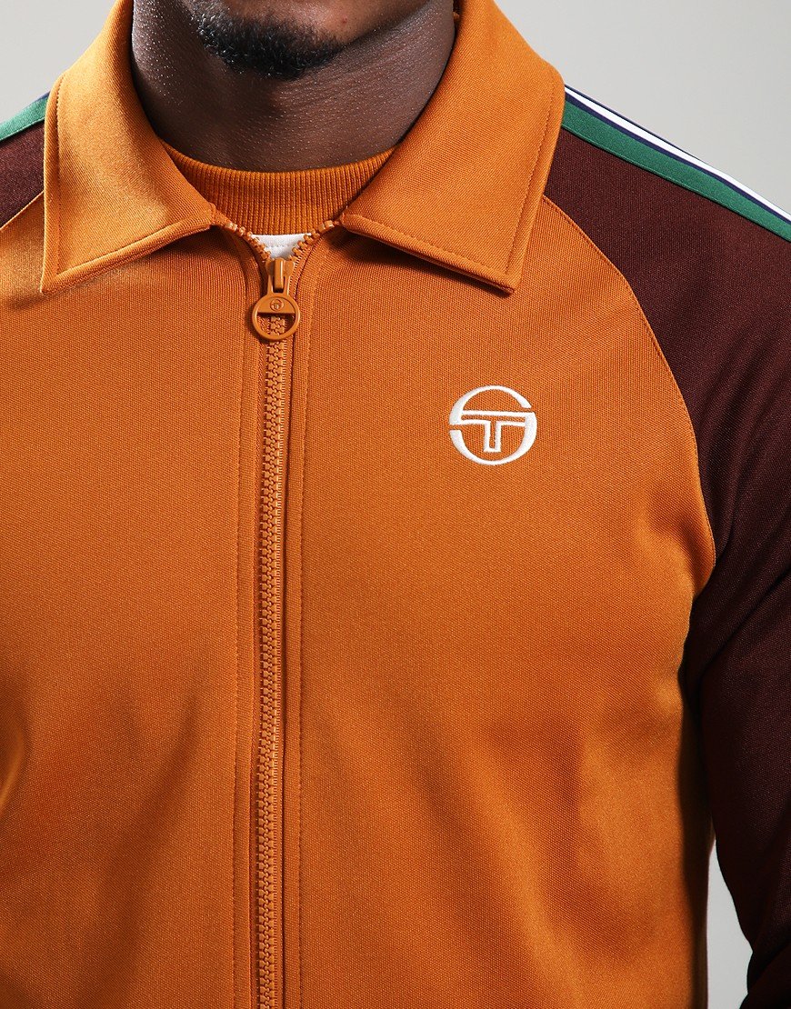 Sergio Tacchini Renshaw Track Top Pumpkin Spice/Bitter Chocolate