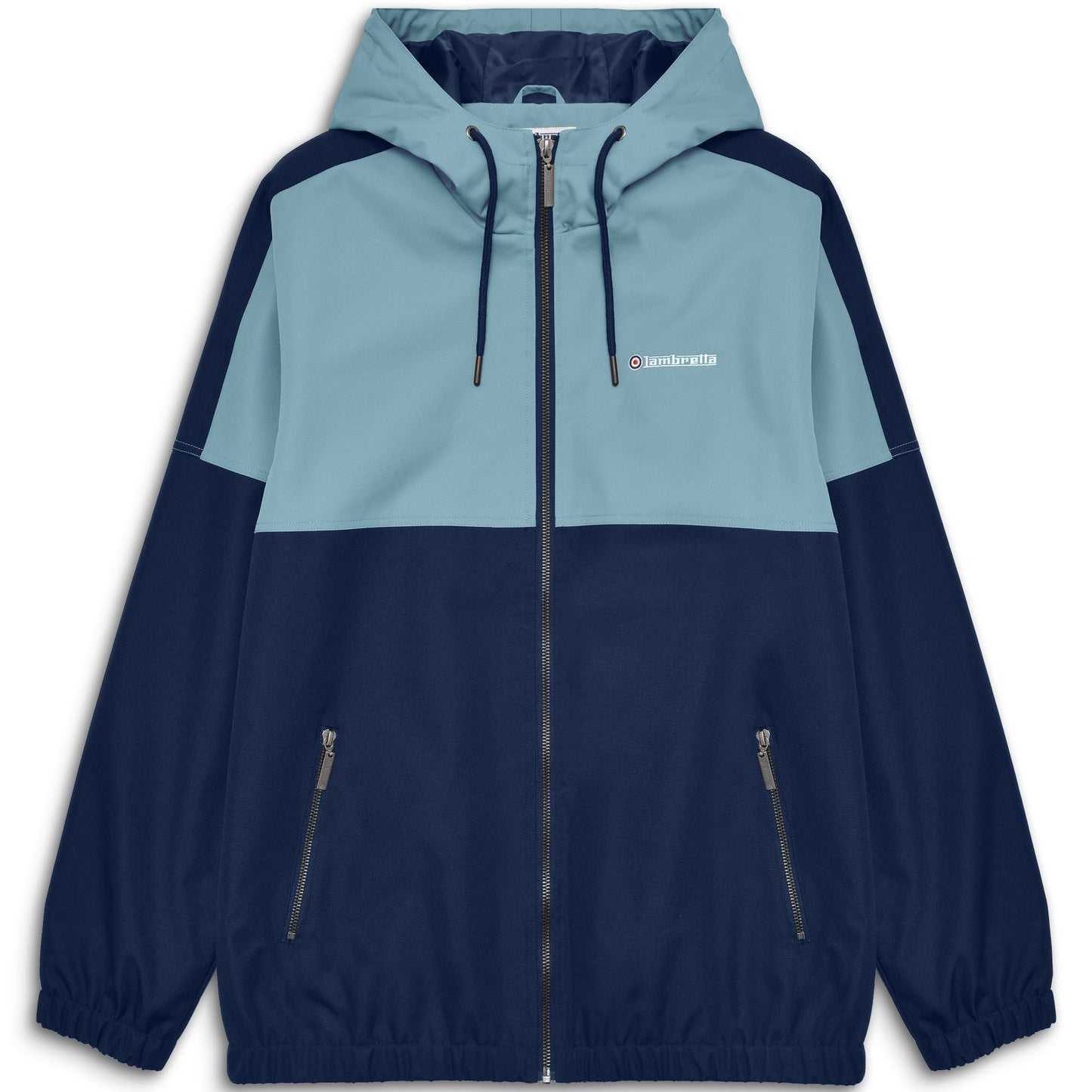 Lambrettta Contrast Panel Jacket Navy/Smoke Blue