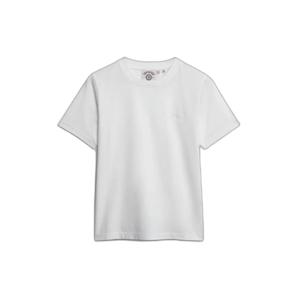 Superdry Ladies Essential Logo EMB T-Shirt Optic