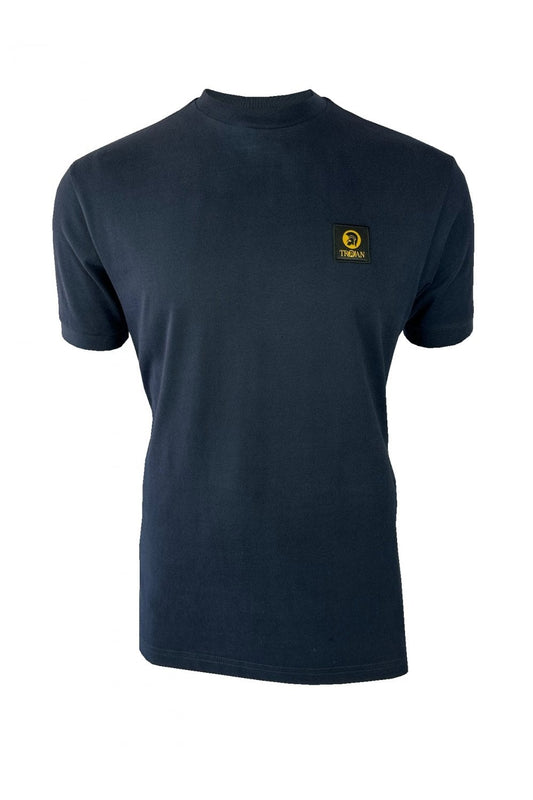 Trojan Plain Badged T-Shirt Navy