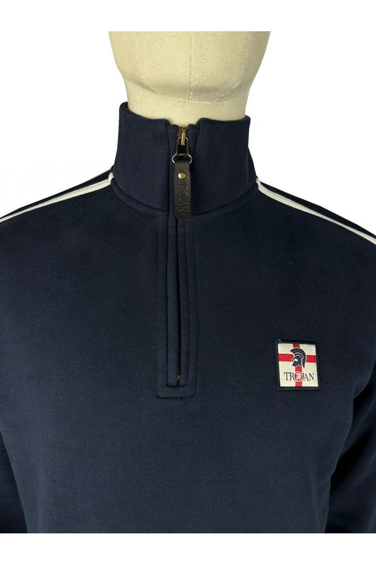 Trojan Quarter Zip St George Sweat Navy
