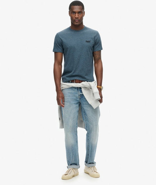 Superdry Essential Logo Embroidered T-Shirt Scorched Teal Grit*