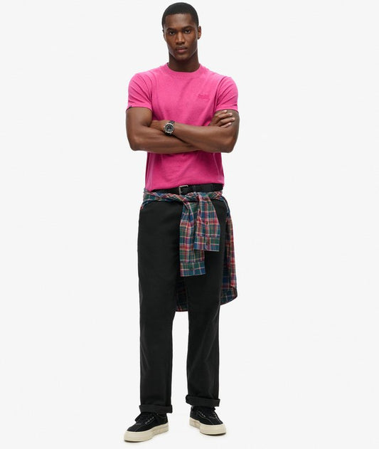 Superdry Essential Logo Embroidered T-Shirt Magenta Marl*