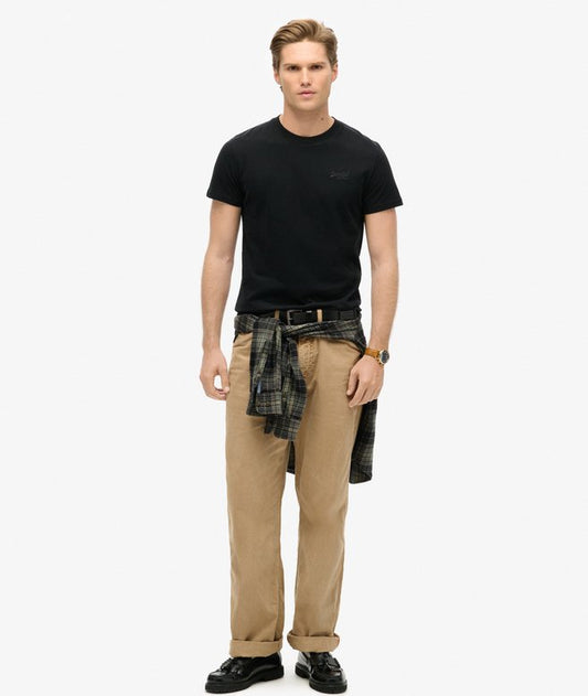 Superdry Essential Logo Embroidered T-Shirt Black/Black*