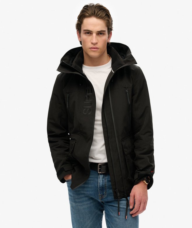 Superdry Hood Ultimate Embroidered Windbreaker Black