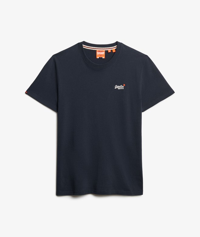 Superdry Essential Logo Embroidered T-Shirt Eclipse Navy/White