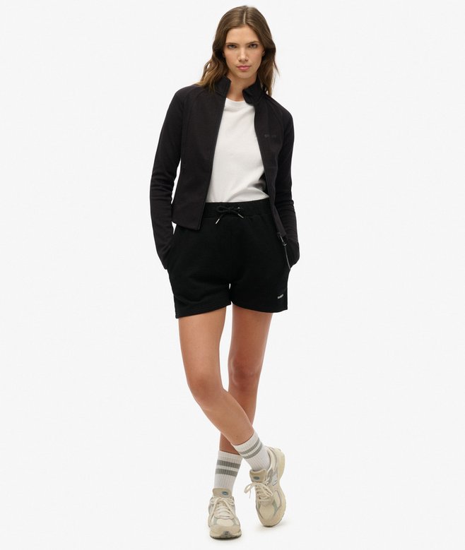 Superdry Ladies Active Tech Fitted Track Top Black