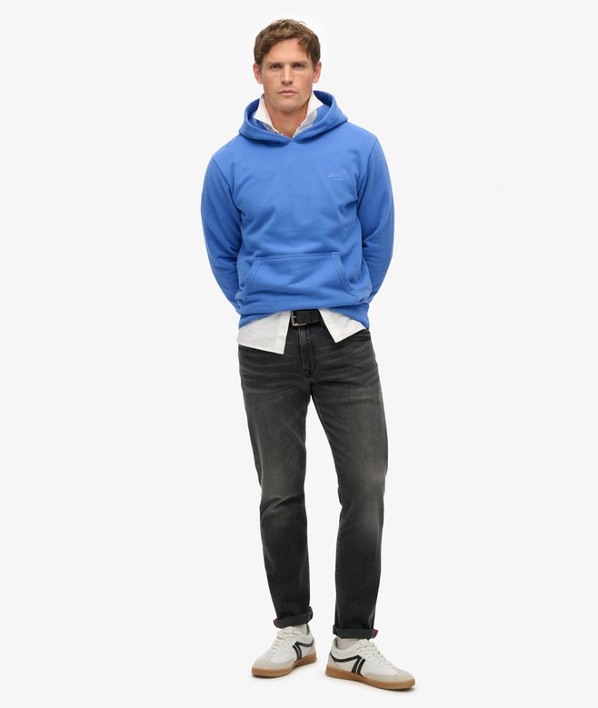 Superdry Essential Logo Hoodie HB Chambray Blue