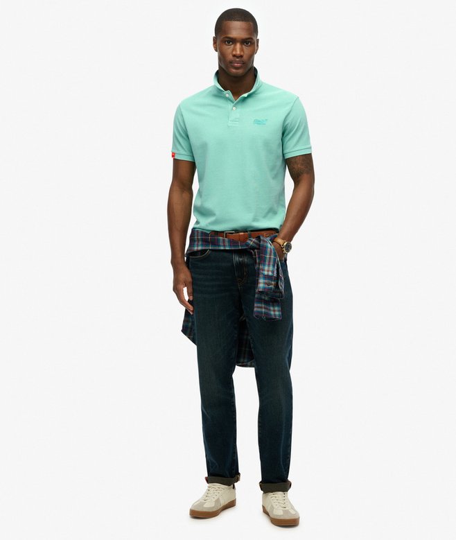 Superdry Vintage Destroy Polo Shirt Spearmint